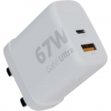 Logotrade corporate gifts photo of: Xtorm XEC067G GaN² Ultra 67W wall charger - UK plug