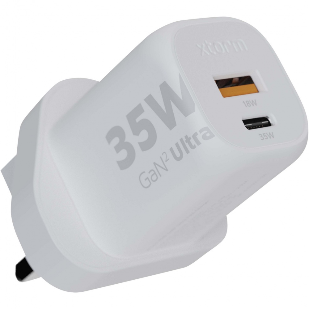 Logotrade advertising product image of: Xtorm XEC035 GaN² Ultra 35W wall charger - UK plug