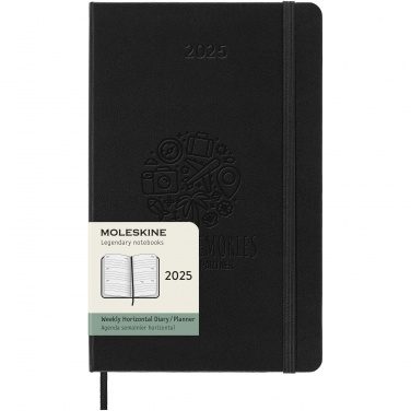 Logotrade advertising products photo of: Moleskine horizontal hard cover 12 month L weekly planner