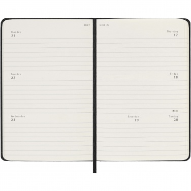 Logo trade promotional giveaway photo of: Moleskine horizontal hard cover 12 month PK weekly planner