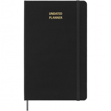 Logo trade corporate gifts image of: Moleskine hard cover undated L weekly planner