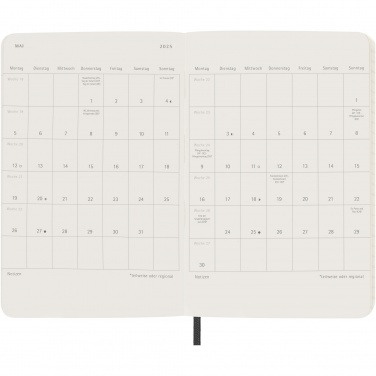 Logotrade promotional merchandise photo of: Moleskine soft cover 12 month weekly PK planner - German