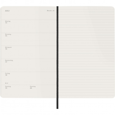 Logotrade promotional merchandise photo of: Moleskine soft cover 12 month L weekly planner - German