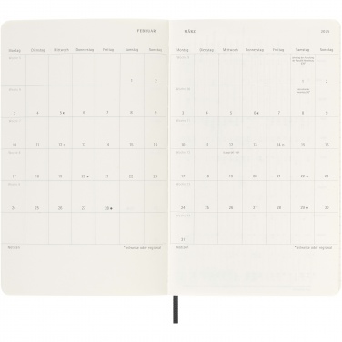 Logo trade corporate gifts picture of: Moleskine soft cover 12 month L weekly planner - German