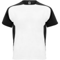 Bugatti short sleeve unisex sports t-shirt, White / Solid black