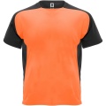 Bugatti short sleeve unisex sports t-shirt, Fluor Orange / Solid black