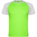 Indianapolis short sleeve unisex sports t-shirt, Fluor Green / White