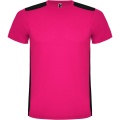 Detroit short sleeve unisex sports t-shirt, Fuchsia / Solid black