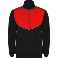 Evans unisex tracksuit, Solid black / Red