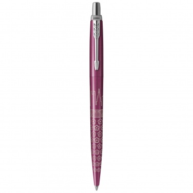 Logo trade promotional merchandise picture of: Parker Jotter SE Global Icons colour trim ballpoint pen