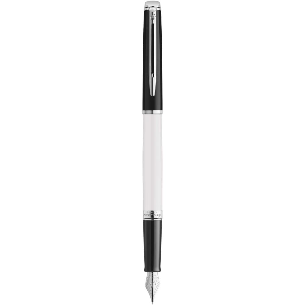 Logo trade business gifts image of: Hemisphere colour blocking fountain pen with palladium trim