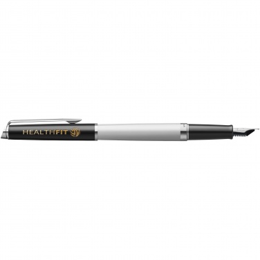 Logo trade promotional merchandise image of: Hemisphere colour blocking fountain pen with palladium trim