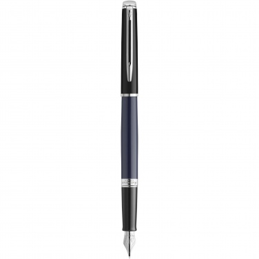 Logotrade promotional gift image of: Hemisphere colour blocking fountain pen with palladium trim