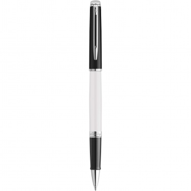 Logo trade promotional product photo of: Hemisphere colour blocking rollerball pen with palladium trim