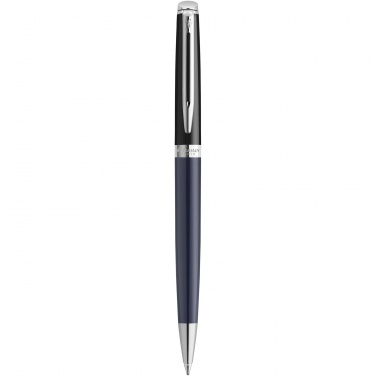 Logotrade promotional product picture of: Hemisphere colour blocking ballpoint pen with palladium trim