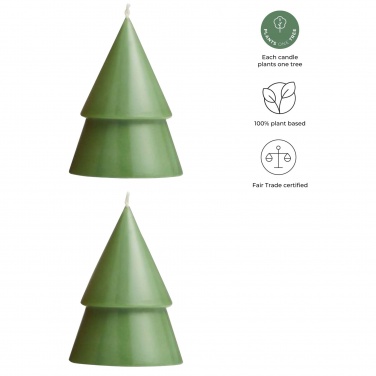 Logo trade advertising product photo of: Originalhome Xmas tree candle set of 2 - M