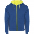 Fuji unisex sweat jacket, Royal blue / Fluor Yellow