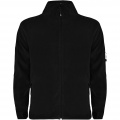 Luciane men's full zip fleece jacket, Solid black