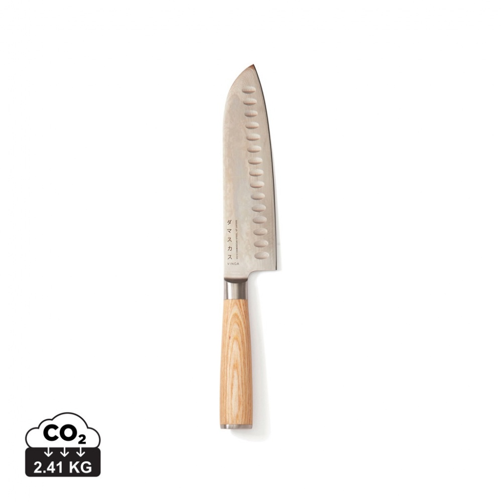 Logo trade business gift photo of: VINGA Hattasan Damascus Santoku knife