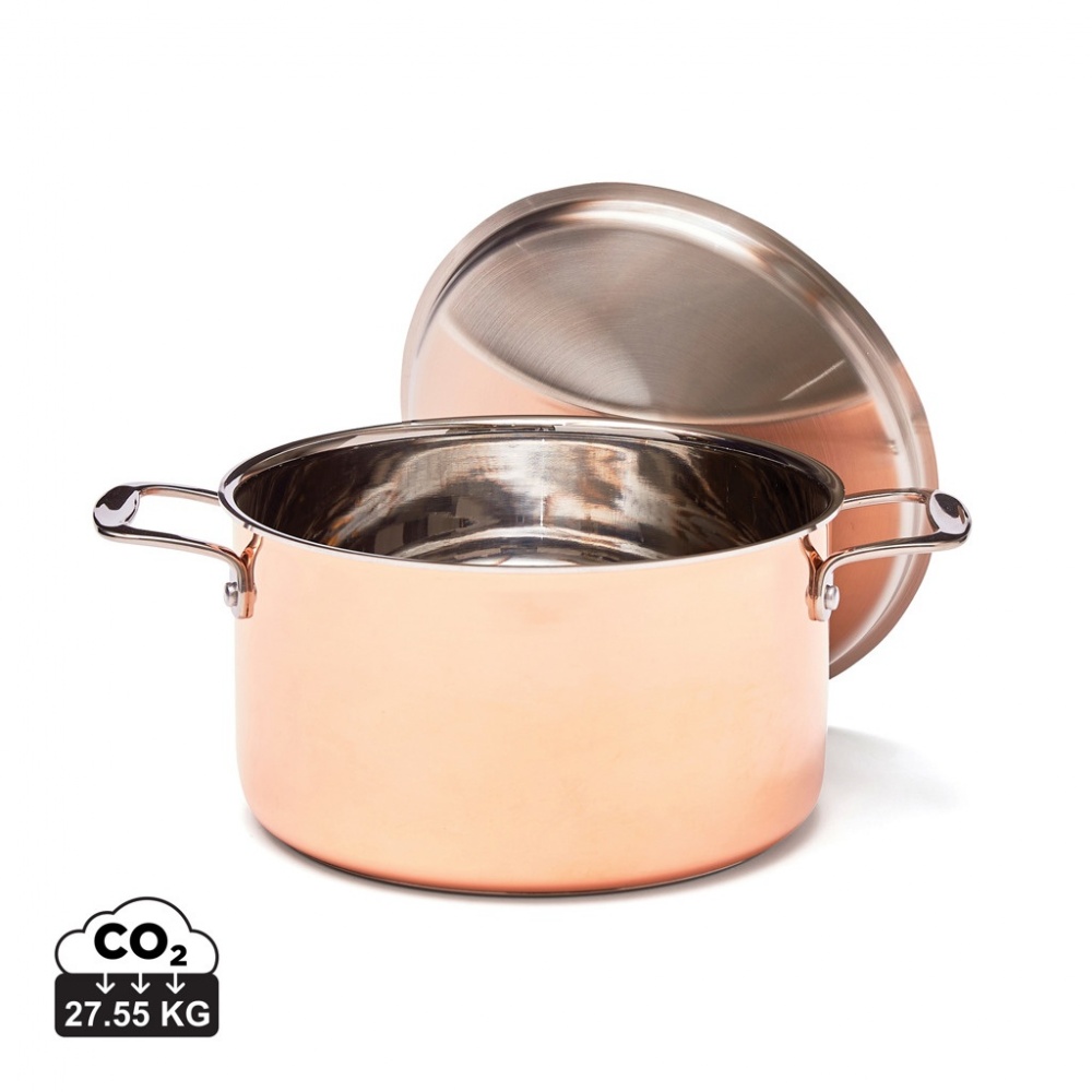 Logo trade promotional merchandise picture of: VINGA Baron copper saucepan