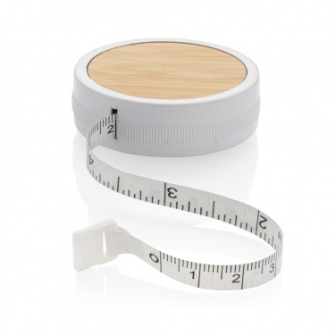 Logo trade promotional merchandise photo of: RCS recycled plastic & bamboo tailor tape