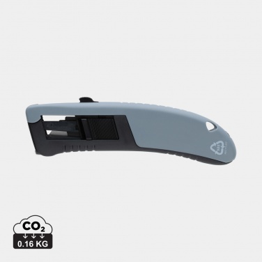 Logo trade promotional products image of: RCS certified recycled plastic Auto retract safety knife