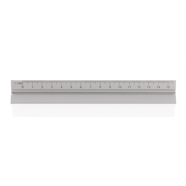 Logotrade advertising products photo of: 15cm. Aluminum triangular ruler