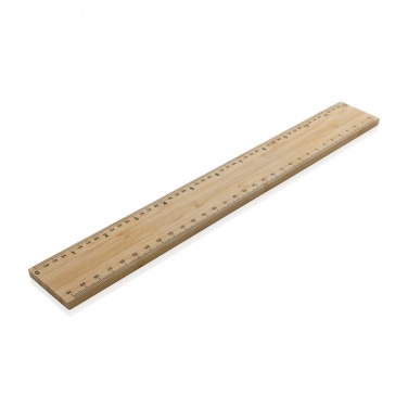 Logotrade promotional giveaway picture of: Timberson extra thick 30cm double sided bamboo ruler