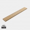 Timberson extra thick 30cm double sided bamboo ruler, brown