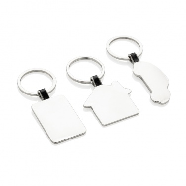 Logotrade promotional gift image of: RCS recycled zinc alloy car keyring