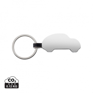 Logotrade corporate gift image of: RCS recycled zinc alloy car keyring