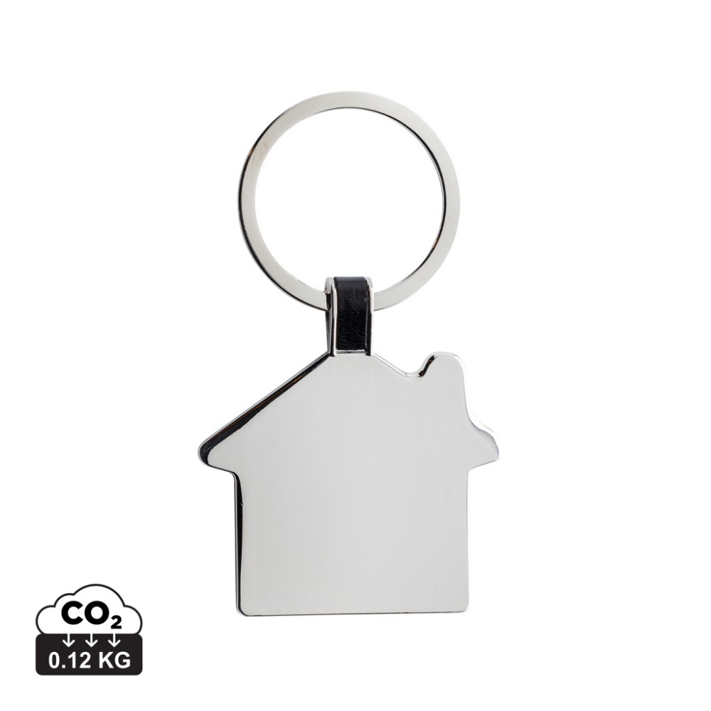 Logo trade promotional gifts picture of: RCS recycled zinc alloy house keyring