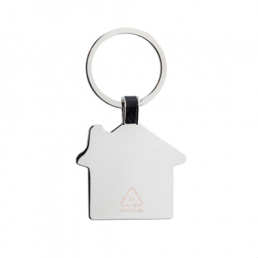 Logo trade promotional merchandise picture of: RCS recycled zinc alloy house keyring