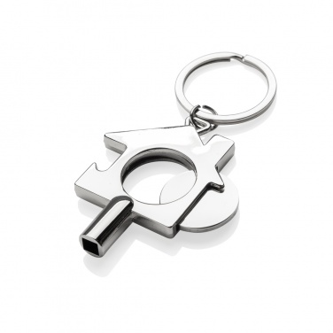 Logotrade advertising product image of: RCS recycled zinc alloy 3 in 1 keychain