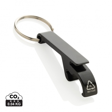 Logotrade promotional merchandise picture of: RCS recycled aluminum bottle and can opener