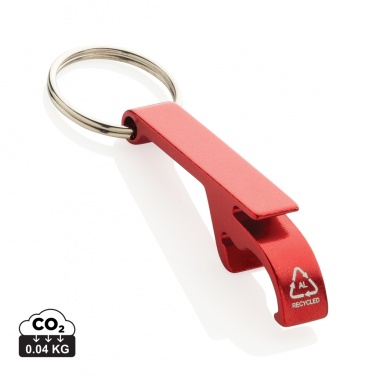 Logo trade promotional merchandise photo of: RCS recycled aluminum bottle and can opener