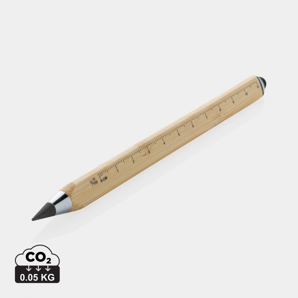 Logo trade promotional merchandise picture of: Eon bamboo infinity multitasking pen