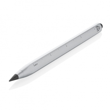 Logo trade advertising products image of: Eon RCS recycled aluminum infinity multitasking pen