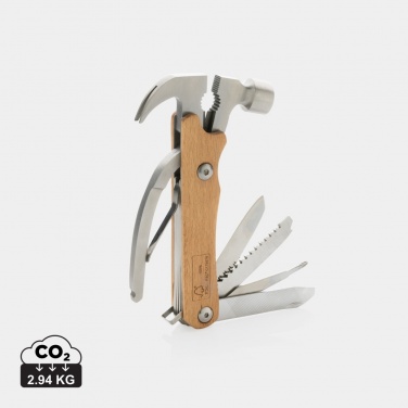 Logo trade promotional gifts picture of: Wooden multi-tool hammer