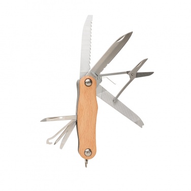 Logo trade promotional giveaways image of: Wood pocket knife