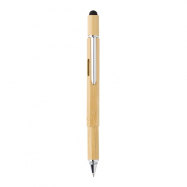 Logo trade advertising product photo of: Bamboo 5-in-1 toolpen