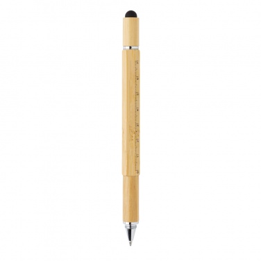 Logotrade advertising product picture of: Bamboo 5-in-1 toolpen