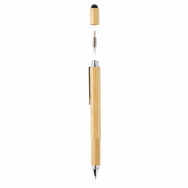 Logotrade business gifts photo of: Bamboo 5-in-1 toolpen