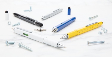 Logo trade advertising products image of: 5-in-1 aluminium toolpen