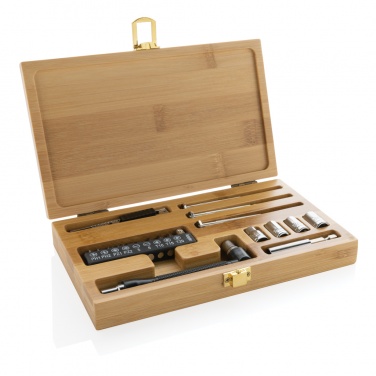 Logotrade promotional giveaway image of: Carvine 21 pcs bamboo tool set