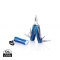 Multitool and torch set, blue