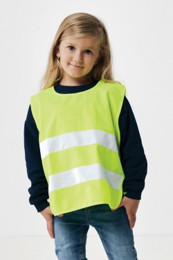 Logotrade promotional item image of: GRS recycled PET high-visibility safety vest 3-6 years