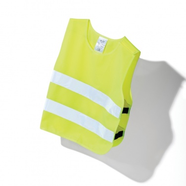 Logotrade promotional item picture of: GRS recycled PET high-visibility safety vest 3-6 years