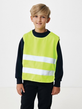 Logo trade advertising products image of: GRS recycled PET high-visibility safety vest 7-12 years