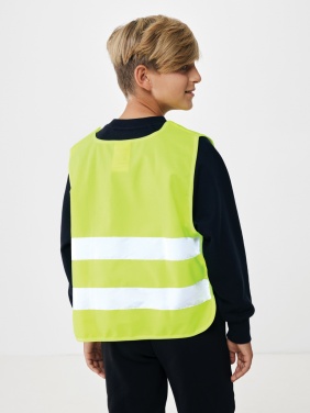 Logotrade promotional item picture of: GRS recycled PET high-visibility safety vest 7-12 years